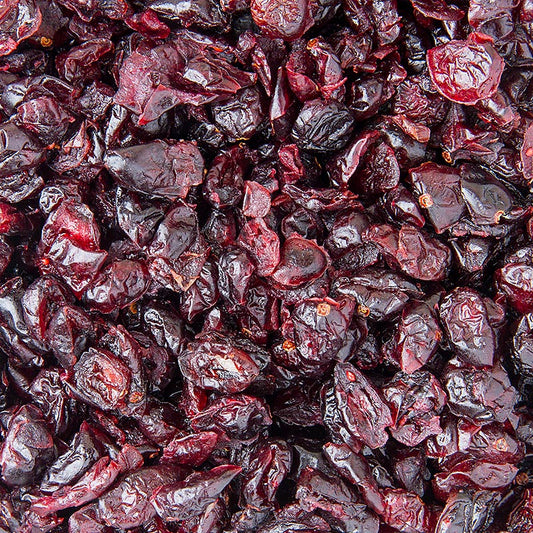 Cranberries/Moosbeeren, getrocknet, ungeschwefelt, gesüsst, hell, USA, 1 kg