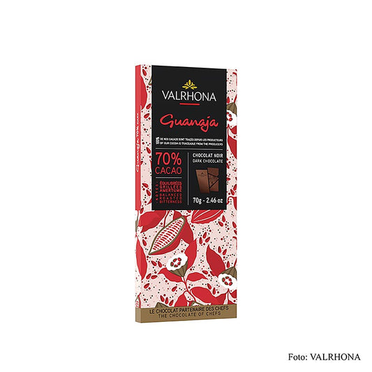 Valrhona Guanaja - Bitterschokolade, mit Kakaonibs, 70 % Kakao, 70 g