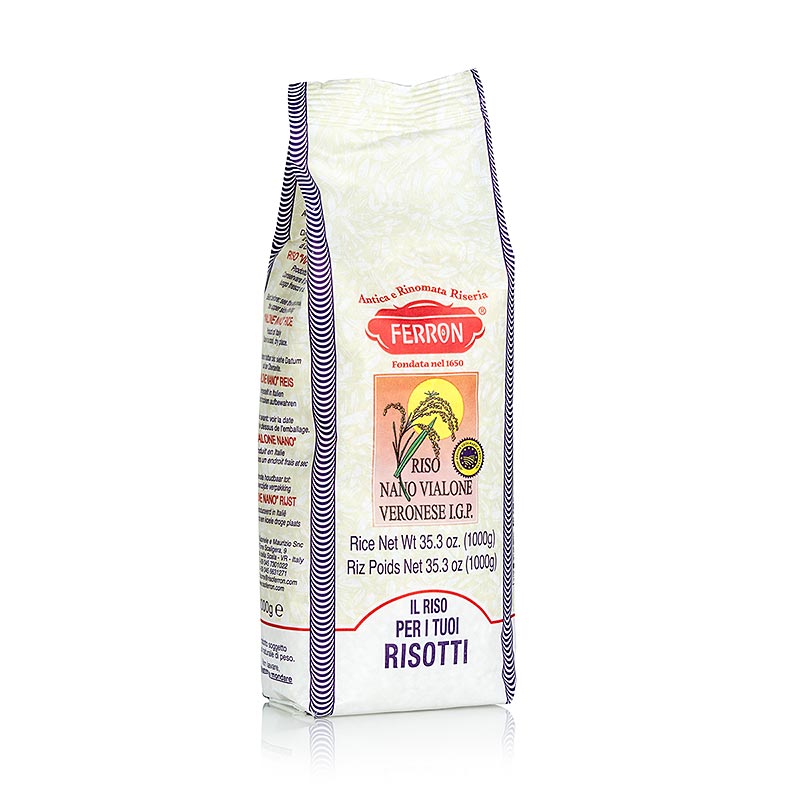 Vialone Nano, Risotto Rundkornreis, Ferron, 1 kg