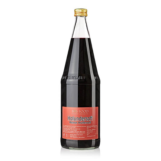 BOS FOOD Holundersaft, naturrein & ungezuckert, 1 l