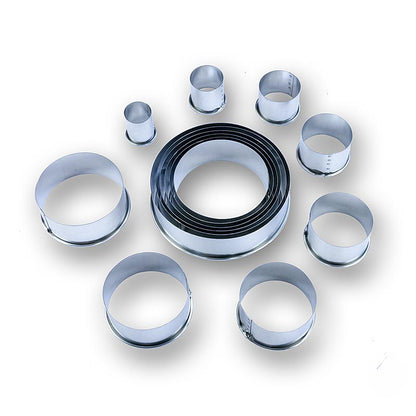Blechausstecher Set, rund, glatt, ø 2,2 -12cm, 3cm hoch, 14 tlg.