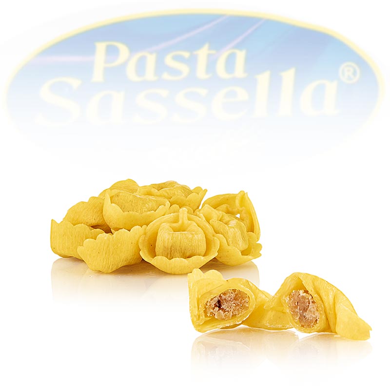 Frische Tortellini mit Fleisch-Füllung (Rind- und Schweinefleisch), Sassella