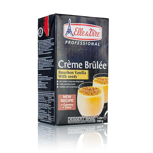 Dessert Base - Crème Brûlée Basis m. Madagaskar Vanille, Elle & Vire, 1 L