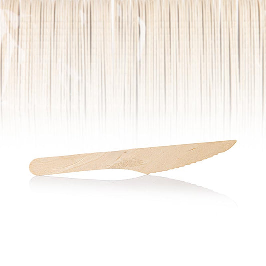 Einweg Holz-Messer, ca. 16,5 cm lang, 100 St