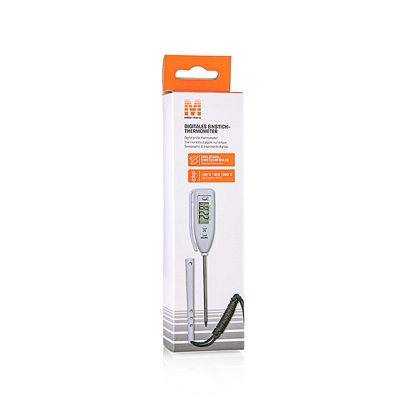 Digital Thermometer, mit Einstechfühler, -50°C bis +300°C, 1 St