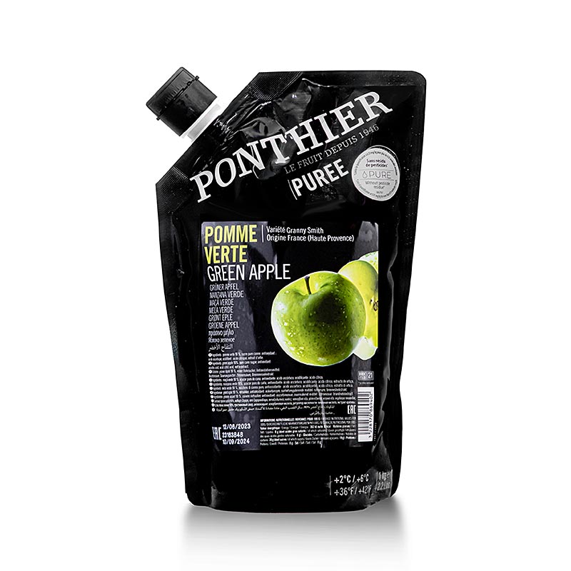 Püree - Grüner Apfel, mit Zucker, 1 kg
