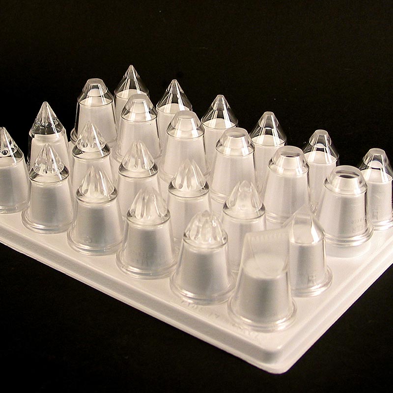 Spritzbeutel-Tüllen Set, 12 Loch-, 10 Stern-, 2 Garniertüllen, Kunststoff, 24 tl