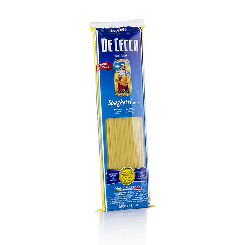 De Cecco Spaghetti, No.12, 12 kg, 24 x 500 g