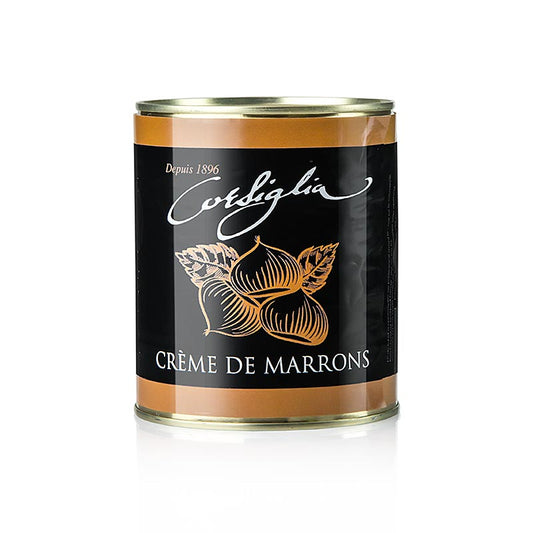 CORSIGLIA - Maronen Creme, kandierte Maronen & Vanille, weich & süß (gelbe Dose), Facor, 1 k