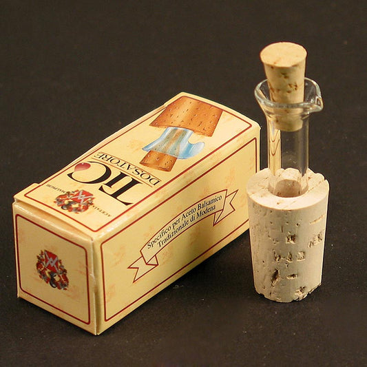 Flaschenausgiesser für Aceto Balsamico & Öl (Dropper TIC Korken mit Glasröhrchen), 1 St