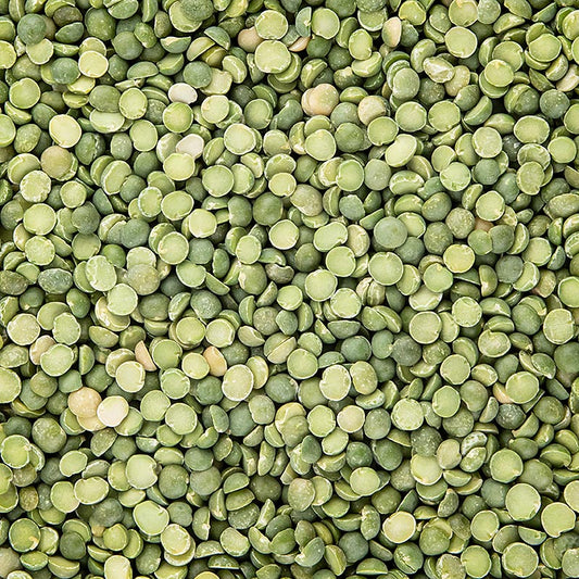 Erbsen, grün, halbiert, getrocknet, 1 kg