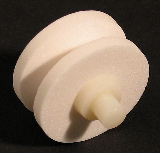 Ersatzsteinrolle Keramik 444, für Mino-Sharp 440/GB+RB, weiss, grob, 1 St