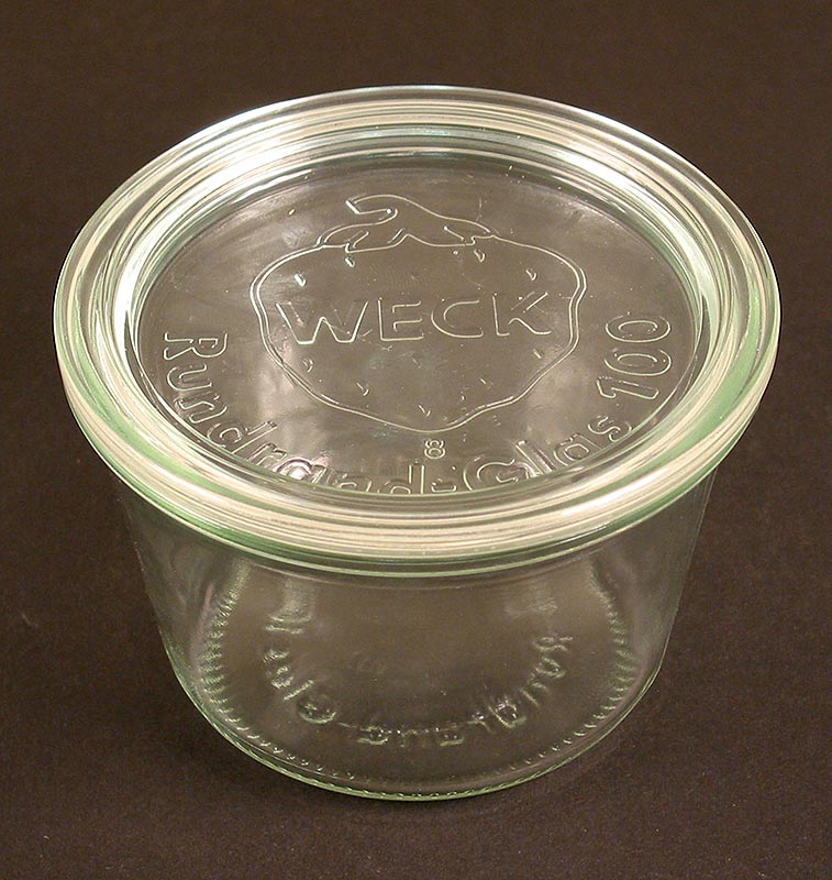 Sturzglas, ø 100mm, 370 ml, rund, mit Deckel, ohne Klammern u. Gummiring, Weck,
