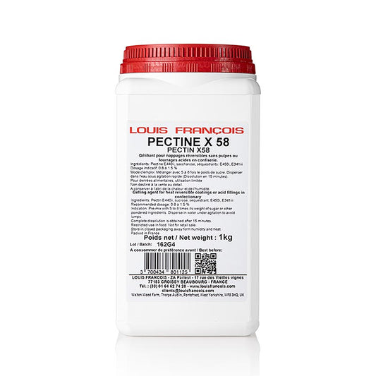 Louis Francois - Pektin - Pectin X 58, Geliermittel für Überguss ohne Fruchtmark, 1 kg