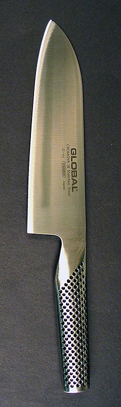 Global G-46 Santoku Messer, für Gemüse, Fisch & Fleisch, vorne spitz, 18 cm, 1 St