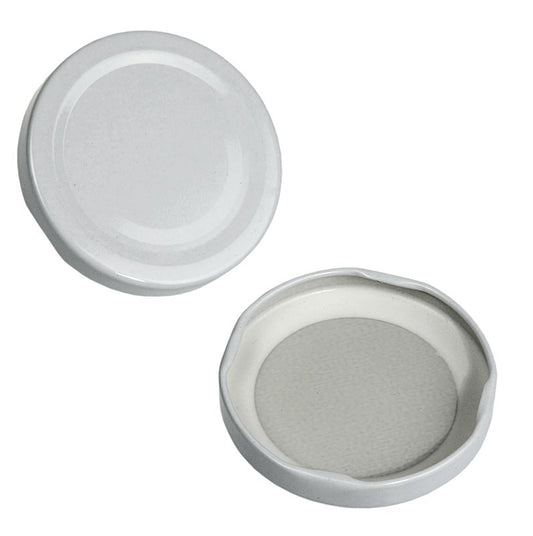 Deckel, weiss, für Rund- und Sechseckglas, 63 mm, 287 ml, 1 St