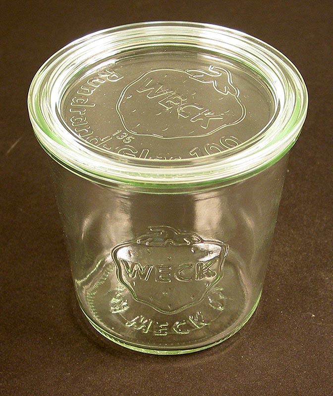 Sturzglas, ø 100mm, 580 ml, rund, mit Deckel, ohne Klammern u. Gummiring, Weck,
