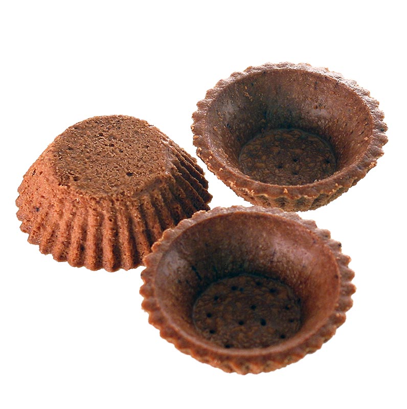 Dessert-Tartelettes, rund, ø 6 cm, H 2 cm, Schokomürbeteig, 2,98 kg, 210 St