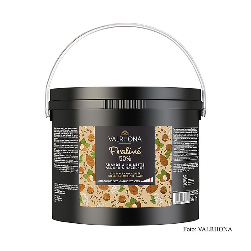 Praliné Masse fein, 25% Haselnuss, 25% Mandel, intensive Nussnoten, 5 kg