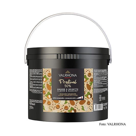 Valrhona - Praliné Masse fein, 25% Haselnuss, 25% Mandel, intensive Nussnoten, 5 kg