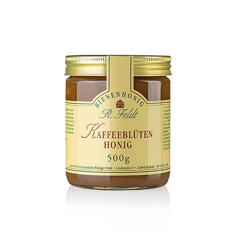 Imkerei Feldt - Kaffeeblüten-Honig, dunkel, cremig, mild-feinaromatisch, 500 g