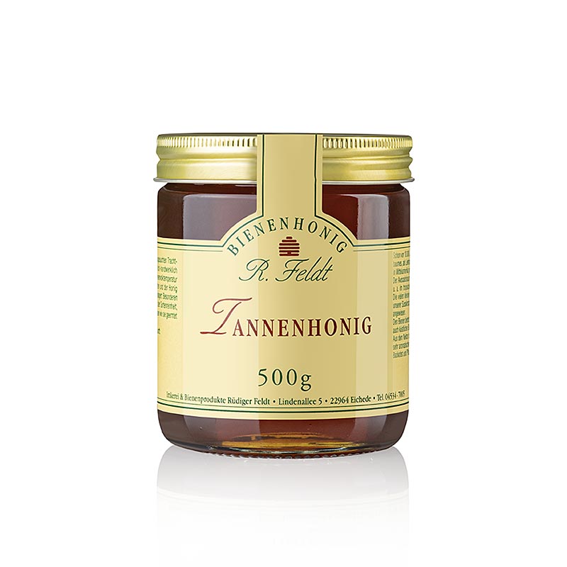 Imkerei Feldt - Tannen-Honig, dunkel, flüssig, malzig, würzig, 500 g