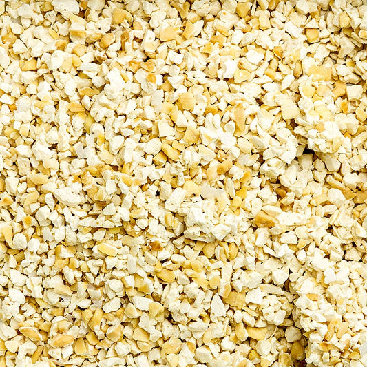 Französischer Nougat, hellbraun, grob geraspelt, 2-4 mm, aus Montelimar, 1 kg