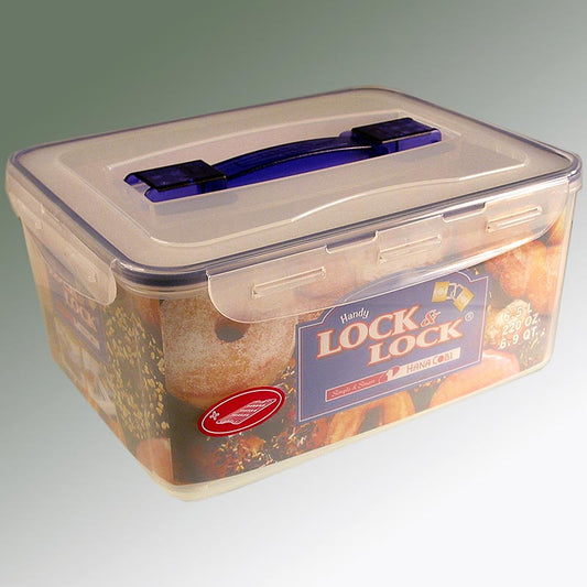 Frischebox Lock & Lock, 6,5 L, rechteckig 294x230x138 mm, mit Griff&Ablaufgitter, 1 St