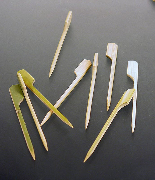 Bambus-Spiesse, mit Blattende, 9 cm, 250 St
