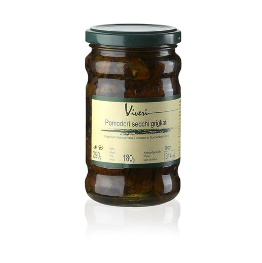 Viveri - Eingelegte getrocknete, gegrillte Tomaten, mit Kapern & Oliven, 290 g