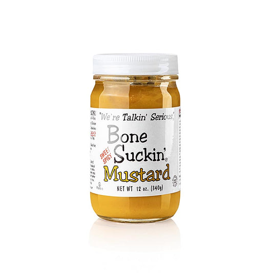 Bone Suckin´ Mustard Sweet and Hot, BBQ-Senf, Ford´s Food, 325 ml