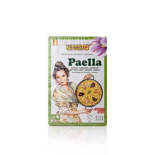 Triselecta - Paellagewürz, mit echtem Safran, 3x3g, 9 g