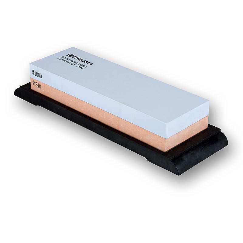 Haiku - Chroma ST-1800 L Schleifstein, Körnung 1000/240, mit Halterung, 180x63x28mm, 1 St