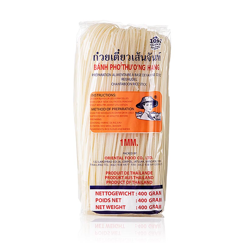Reis-Tagliatelle, 1 mm breit, 400 g