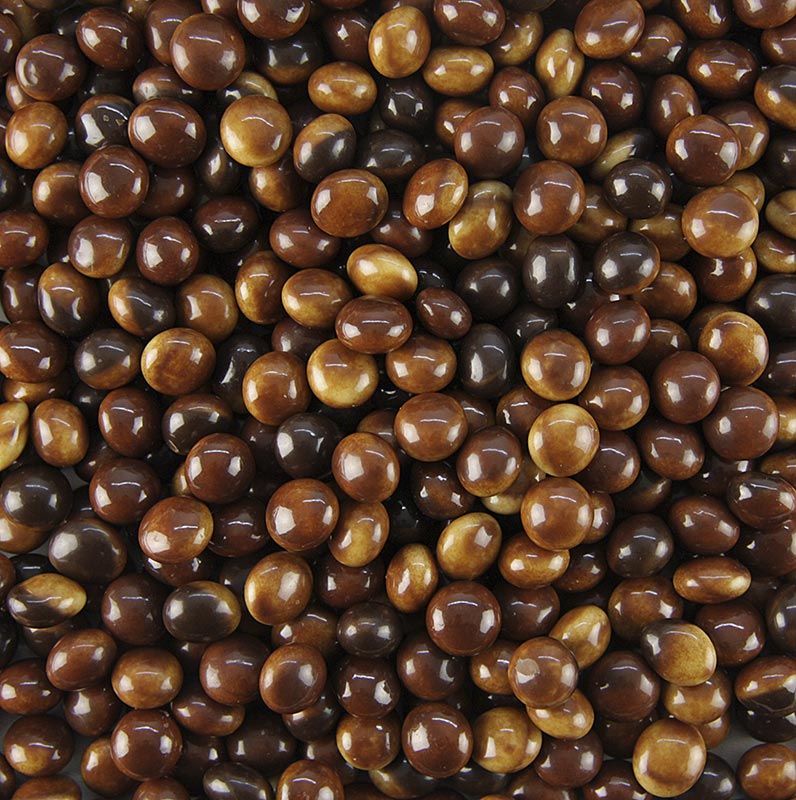 Callets Sensation Marbled, marmorierte Schokoladen-Perlen, 38,9% Kakao, 2,5 kg