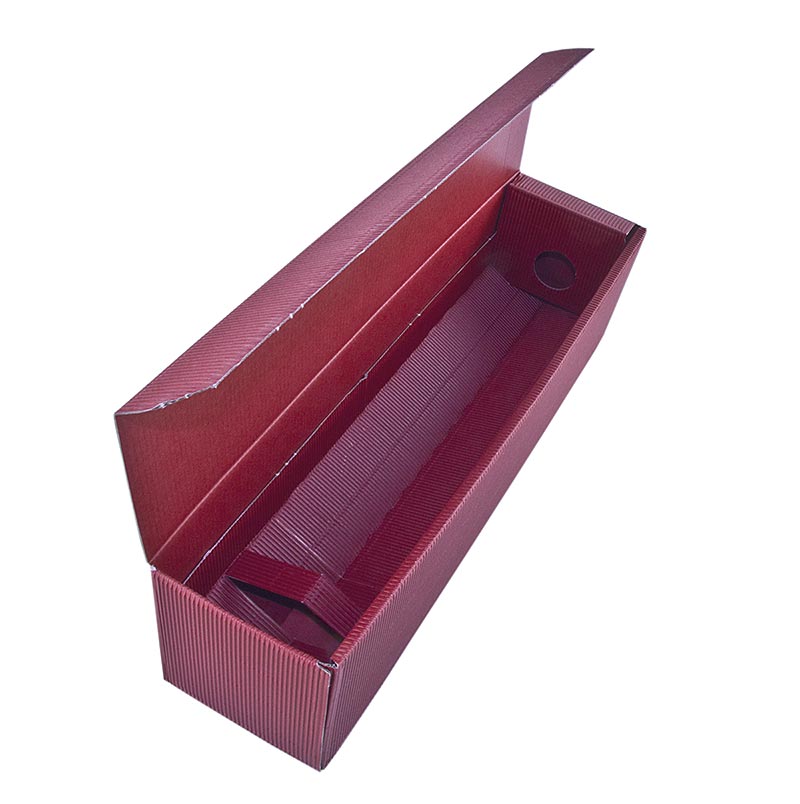 Weinpräsentkarton, bordeaux, für 1 Flasche à 0,75 L, 1 St