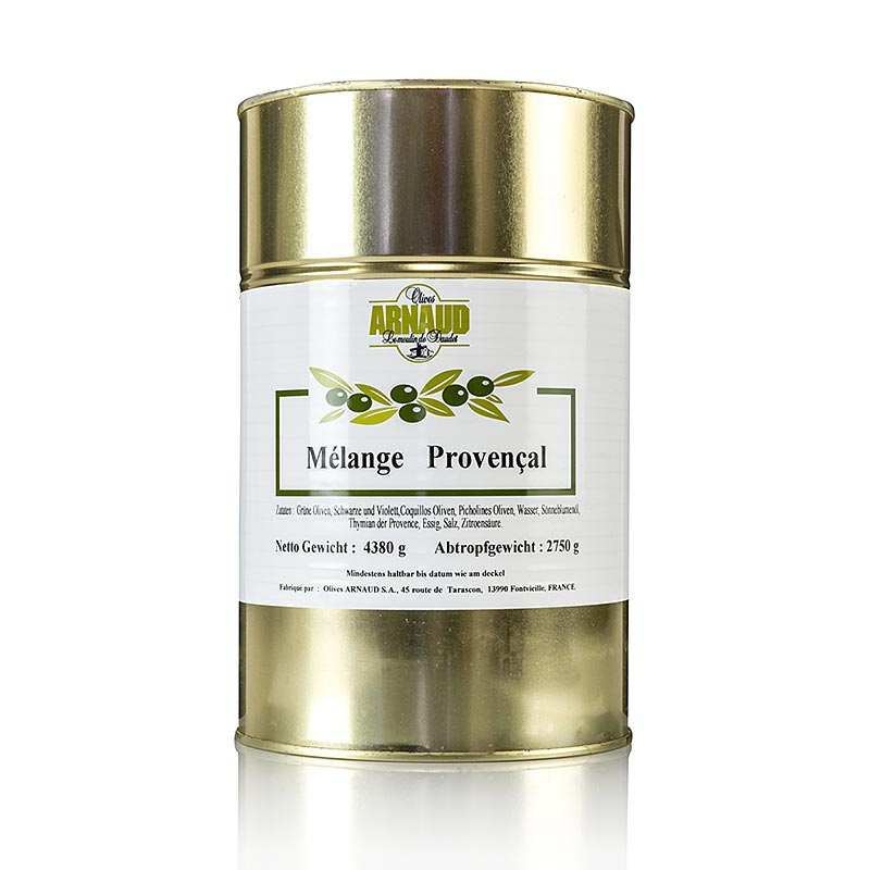 Oliven Mischung, Melange Provencal, mit Kern, mit Thymian, in Lake, Arnaud, 4