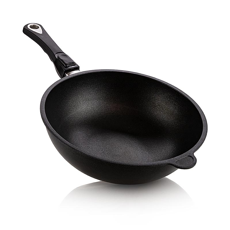 AMT Gastroguss, Wokpfanne, ø 28 cm, 11 cm hoch, mit abnehmbarem Griff, 1 St