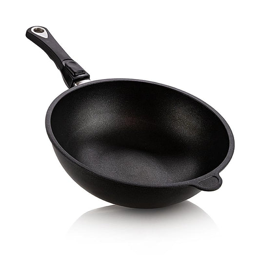 AMT Gastroguss, Wokpfanne, ø 28 cm, 11 cm hoch, mit abnehmbarem Griff, 1 St