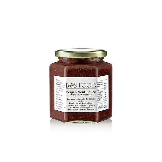 CHEF FOOD Feigen-Senf-Sauce, eigene Kreation mit roten Feigen, 370 ml