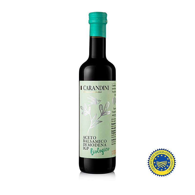 Carandini Aceto Balsamico di Modena Classico g.g.A, 9 Monate BIO, 500 ml