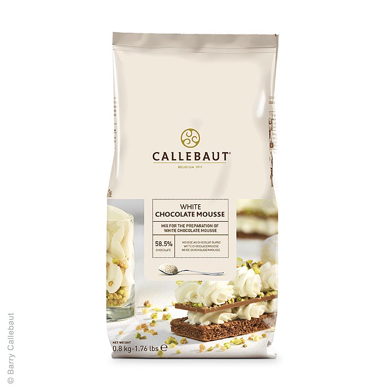 Mousse au Chocolat - Pulver, weiss, 800 g