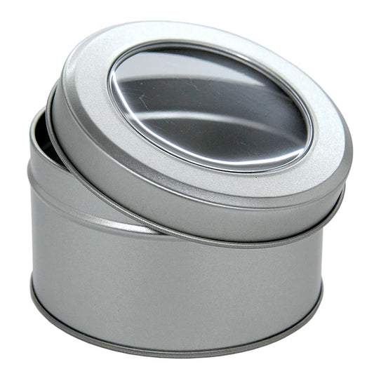 Metalldose mit Sichtfenster, ø 86 mm, 40 mm hoch, 1 St