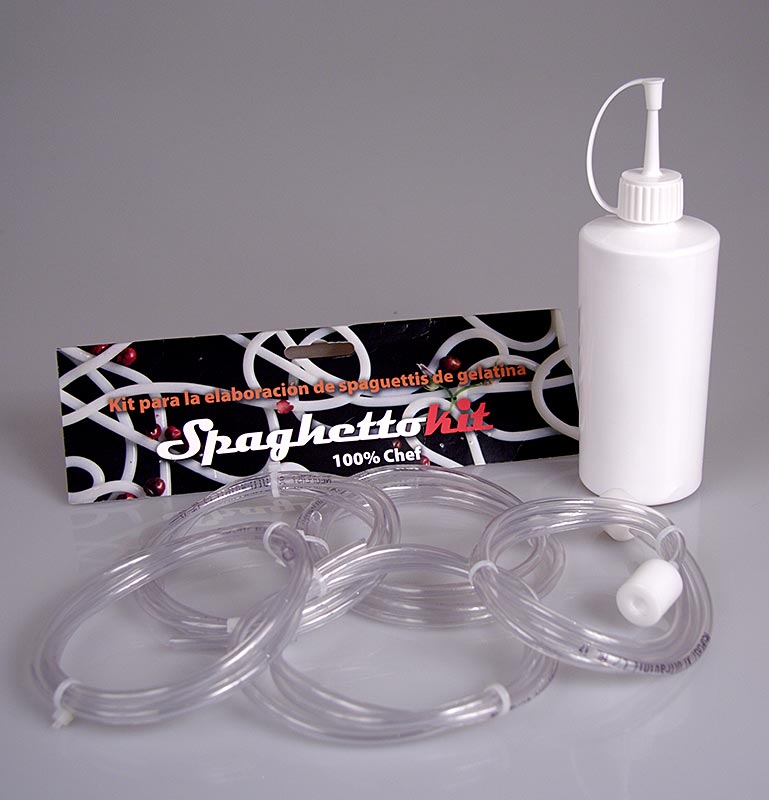 Spaghetti Kit, Spritzflasche & 5 Schläuche á 1m, Adapter für den Espuma-Sprayer, 7 tlg.