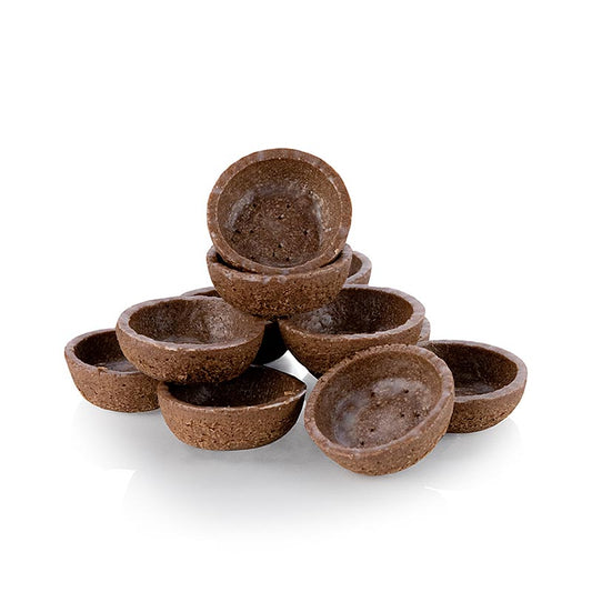 Mini Dessert-Tartelettes, rund, ø 3,8 cm, H 1,8 cm, Schokomürbeteig, 1,19 kg, 270 St