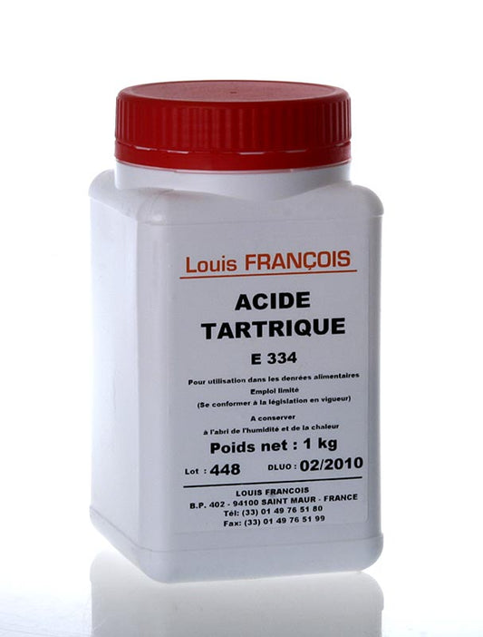 Weinsäure, pulverisiert, E 334, von Louis Francois, 1 kg