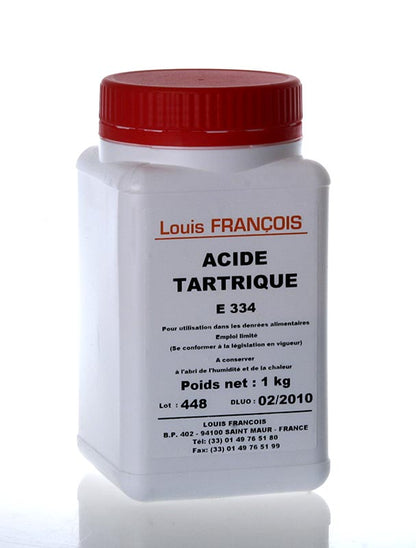 Weinsäure, pulverisiert, E 334, von Louis Francois, 1 kg