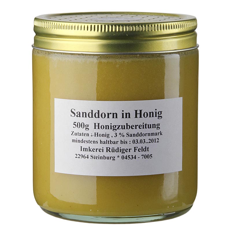 Sanddorn in Honig, harmonisch, mild-fruchtig, 500 g