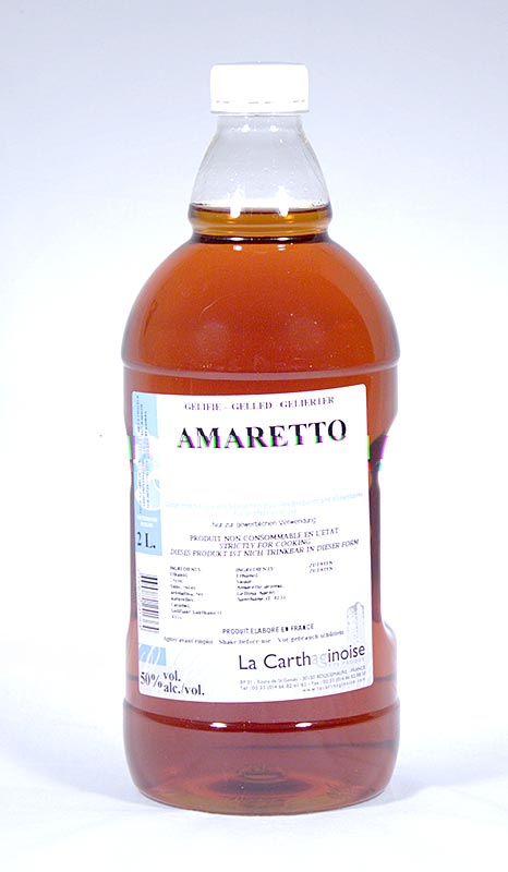 La Carthaginoise - Amaretto, 50% vol., Gel für Patisserie & Eisherstellung, 2 L