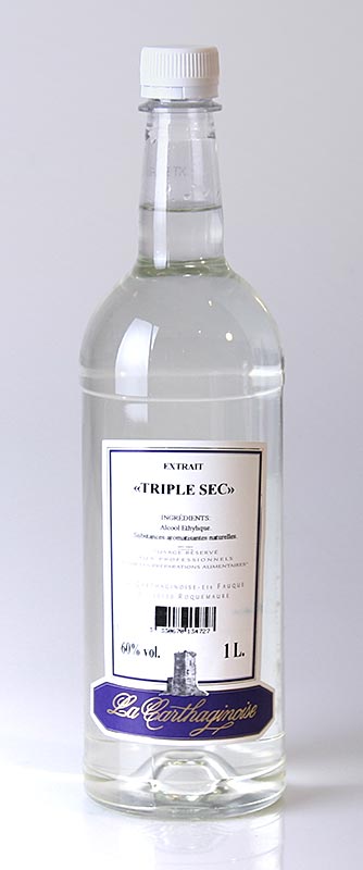 Triple Sec Konzentrat, Cointreau Art, 60% vol., flüssige Flambier-/Aromaessenz, 1 l